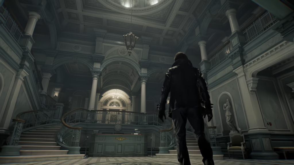 バイオハザード レクイエムのレオンの後ろ姿のキービジュアル